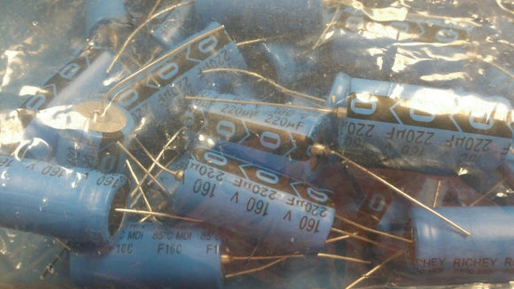 (2) ALUMINIUM ELECTROLYTIC CAPACITOR 220uF 160V 20% AXIAL ROHS RMD221M160V1840B