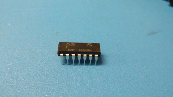 (10 PCS) 7438PC FSC NAND Gate, 74 Series, 4-Func, 2-Input, TTL, PDIP14