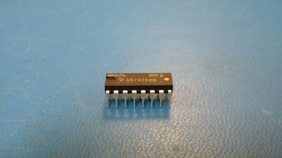 (20 PCS) SN74259N TI  D Latch, 1-Func, 8-Bit, TTL, PDIP16