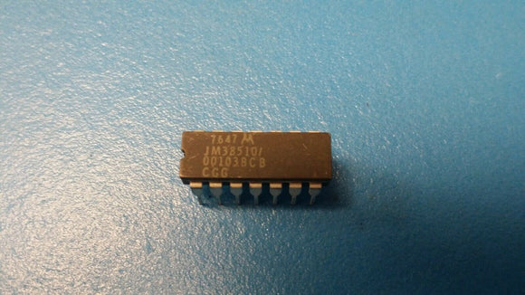 (1PC) JM38510/00103BCB NAND Gate, TTL/H/L Series, 3-Func, 3-Input, TTL, CDIP14