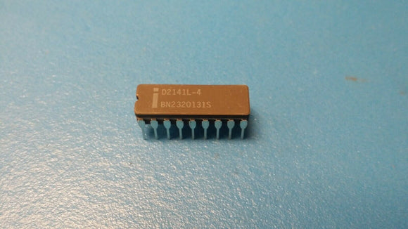 (1 PC) D2141L-4 INTEL Standard SRAM, 4KX1, 200ns, MOS, CDIP18