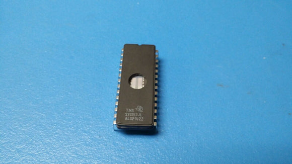 (1 PC) TMS27C512JL TI UVPROM, 64KX8, 250ns, CMOS, CDIP28