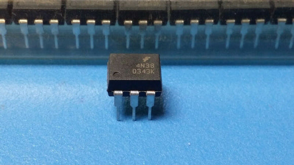 (10 PCS) 4N38 FSC OPTOISO 5KV TRANS W/BASE 6DIP