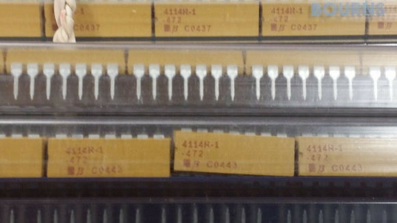 (10 PCS) 4114R-1-472 BOURNS RES ARRAY 7 RES 4.7K OHM 2% 14DIP