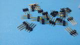 (2000) 0410133100A Connector Header Unsheilded 3Pin Single Row Gold Leads 2.54mm
