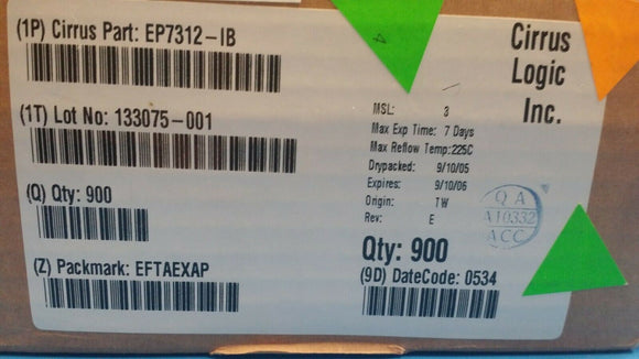 (1 PC) EP7312-IB CIRRUS LOGIC IC ARM720T MCU 74MHZ 256-PBGA
