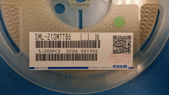 (100pcs) SML-210MTT86 LED Uni-Color Yellowish Green 2-Pin Chip 0805