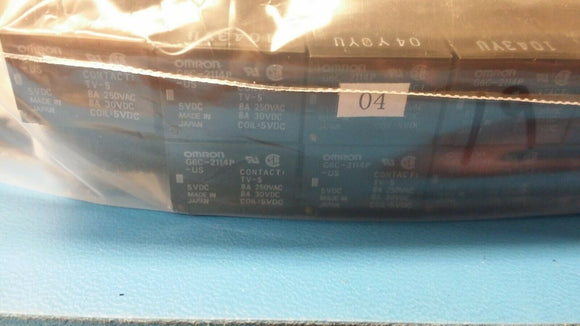 (1 PC) G6C-2114P-US-DC5 OMRON RELAY GENERAL PURPOSE DPST 8A 5V ROHS
