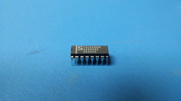 (2 PCS) 74LS390N SIGNETICS IC 4BIT DECADE/BIN COUNT 16-DIP