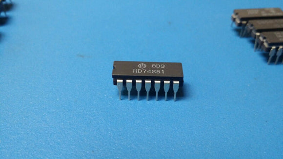 (17 PCS) HD74S51 HITACHI AND-OR-Invert Gate, TTL, CDIP14