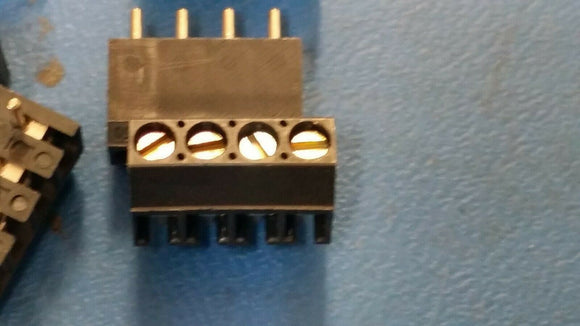 (10 pcs) AK550/4DS-3.5-V-GRAU PTR Terminal Block 130V 13.5A 3.5mm Pitch 4-Pole
