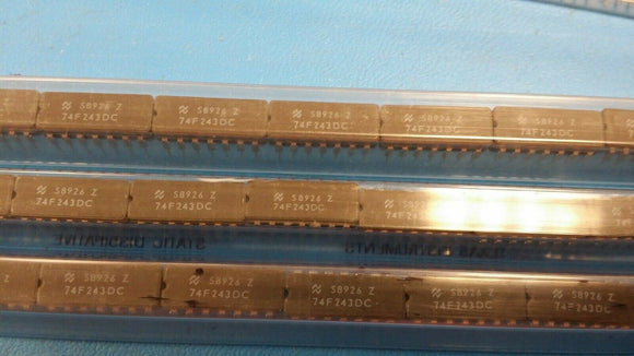 (2 PCS) 74F243DC FSC Single 4 bit Bus Transceiver CDIP14