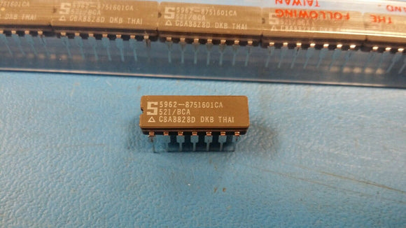 (1 PC) 5962-8751601CA 521/BCA Comparator 2 Func 7500uV Offset-Max BIPolar CDIP14