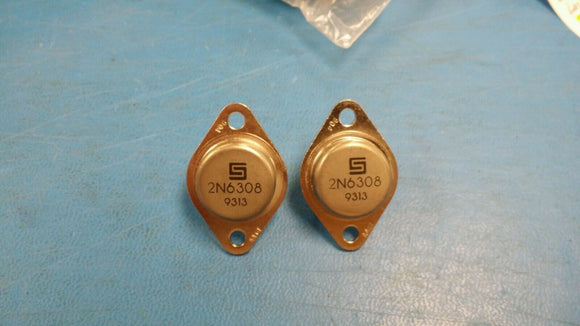 (2 PCS) 2N6308 NPN Power Silicon Transistor 350V 8A 2-Pin TO-3