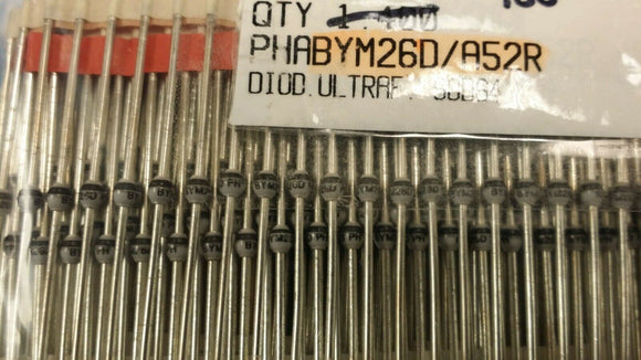 (1 PC) BYM26D PHILIPS Rectifier Diode, Avalanche, 1 Phase, 1 Element, 1.05A, 800