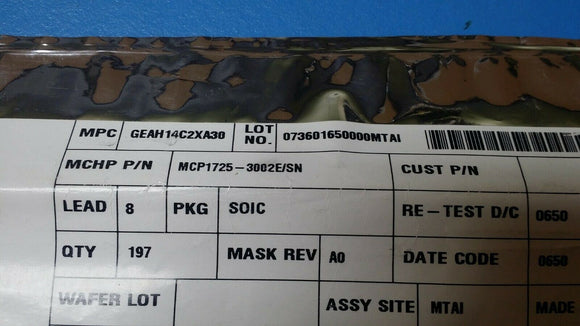 (20pcs) MCP1725-3002E/SN LDO Voltage Regulators 500mA CMOS LDO Vout=3.0V