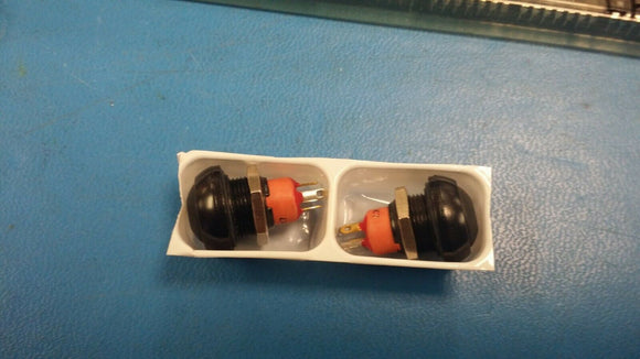 (1pc) IPR3SAD2L0S Switch,P/B,Sealed,SPST-NO,OFF-MOM,Rnd,Blk Act,Super Red LED,0.