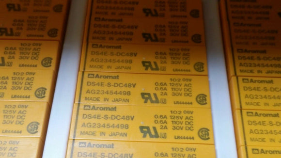 (1 PC) DS4E-S-DC48V AROMAT Electromechanical Relay 4PDT 3A 48VDC 11.52KOhm