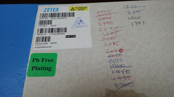 (10) ZXCL280H5TA Linear Voltage Regulator IC Positive Fixed 1 Output 150mA SC-7