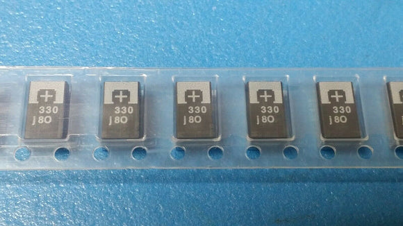 (100 PCS) 6TPB330ML PANASONIC CAP TANT POLY 330UF 6.3V 2917