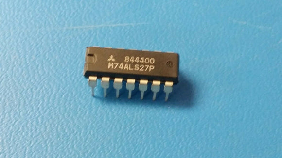 (10pcs) M74ALS27P Logic Circuit, 3 3-Input NOR, ALS-TTL, 14 Pin, Plastic, DIP