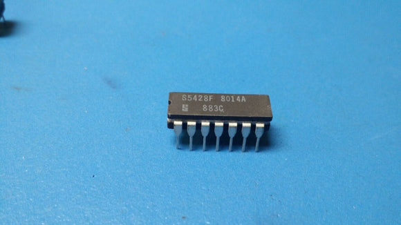 (1) S5428F/883C SIGNETICS NOR Gate, TTL/H/L Series, 4-Func, 2-Input, TTL, CDIP14