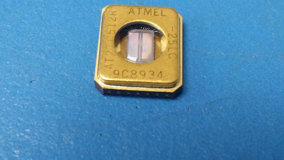 (1 PC) AT27C512R-25LI ATMEL UVPROM, 64KX8, 250ns, CMOS, LCC-32