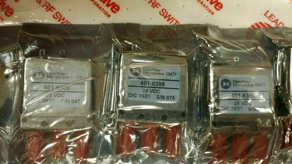 (1 PC) 401-6308 DOWKEY RF Switches, Coaxial Switches, SPDT