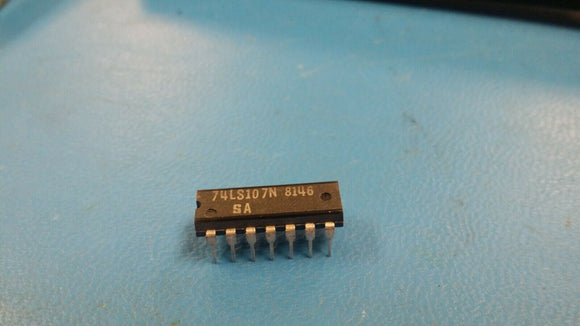 (10pcs) 74LS107N Flip Flop, Dual, J/K Type, 14 Pin, Plastic, DIP