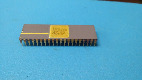 (1 PC) Z8002AD1 Z8002D1 SGS Microprocessor, 16-Bit, 6MHz, MOS, CDIP40