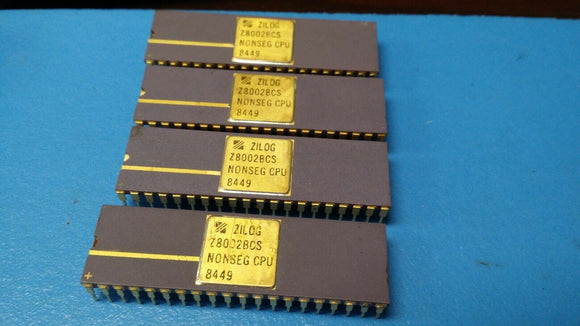 (1 PC) Z8002BSC ZILOG Microprocessor, 16-Bit, 6MHz, MOS, CDIP40