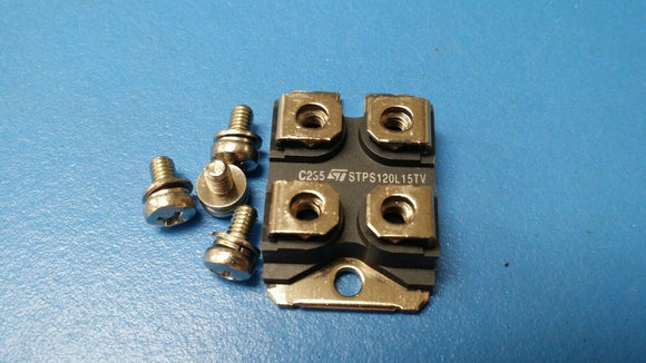 (1 PC) STPS120L15TV STMICRO Diode Schottky 15V 200A 4-Pin SOT-227 WITH SCREWS