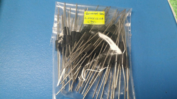 (10 PCS) 1.5KE12CA Diode TVS Single Bi-Dir 10.2V 1.5KW 2-Pin DO-201
