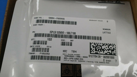 (1 PC) ISPLSI5256VE-100LT100 LATTICE IC CPLD 256MC 10NS 100TQFP