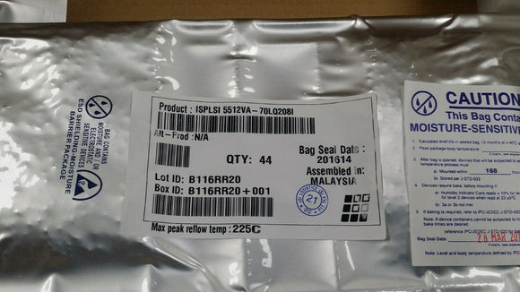 (1 PC) ISPLSI5512VA-70LQ208 LATTICE IC CPLD 512MC 15NS 208QFP