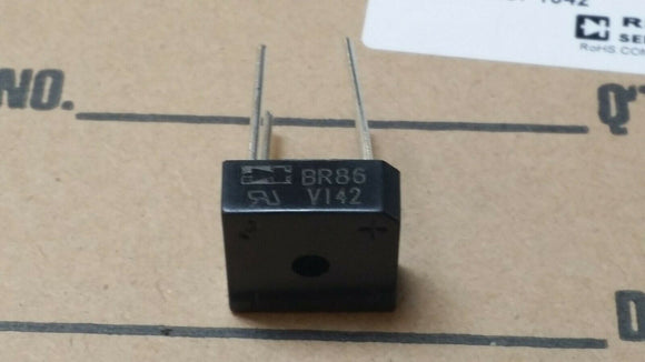 (200PCS) BR86 RECTRON Diode Rectifier Bridge Single 600V 8A 4-Pin Case BR-8 ROHS