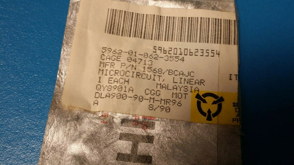 (1) 1568/BCAJC MC1568BCAJC 5962-01-062-3554 Regulator, 2 Output, BIPolar, CDIP14