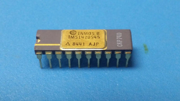 (1PC) IMS1420S-45 INMOS Standard SRAM, 4KX4, 40ns, MOS, CDIP20