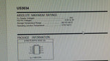 (2500 PCS) US3034CS US3034CSTR UNISEM 8 PIN PWM SWITCHER CONTROLLER IC
