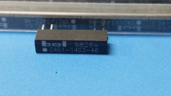 (2 PCS) 0401-1403-46 Passive Delay Line, 1-Func, 1-Tap, True Output, SIP4