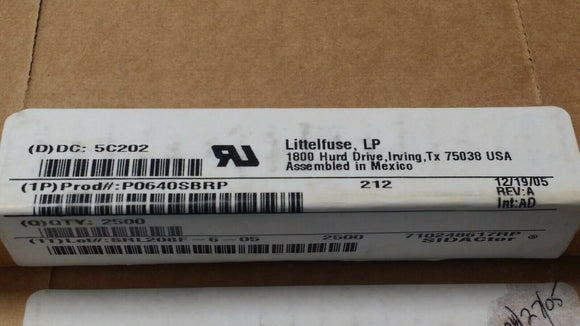 (10 PCS) P0640SBRP TECCOR THYRISTOR 58V 250A DO214AA