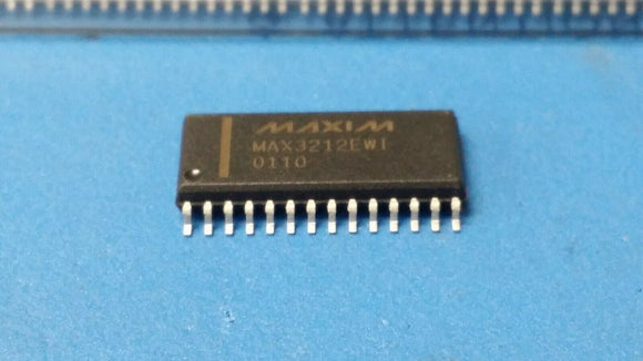 (10 PCS) MAX3212EWI MAXIM Line Transceiver 3-Driver 5-Receiver RS-232, WSOIC-28