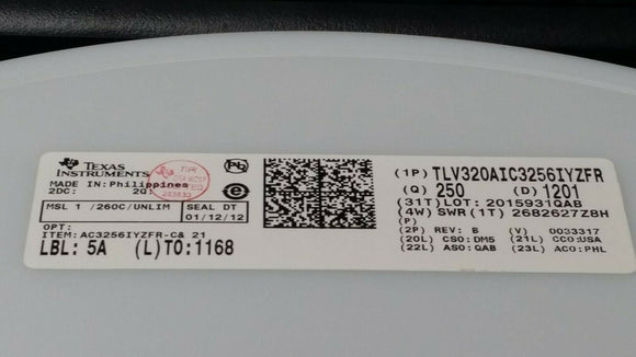 (1 PC) TLV320AIC3256IYZFR TI Stereo Audio Interface 32 b I²C, Serial, SPI™ ROHS