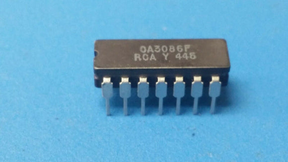 (1 PC) CA3086F RF Small Signal Bipolar Transistor 0.05A 5-Element NPN CDIP14