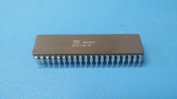(1 PC) UPD70116D-8 NEC RISC Microprocessor, 16-Bit, 8MHz, CMOS, CDIP40