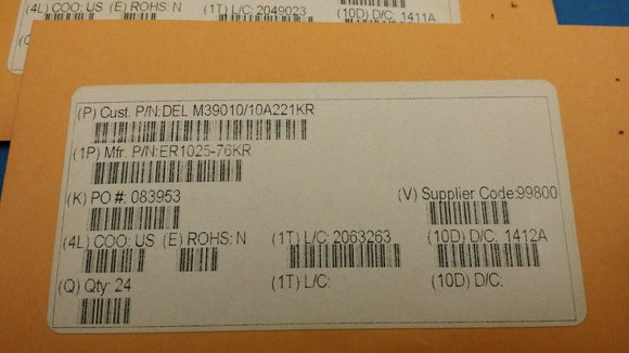 (1pc) ER1025-76KR Fixed Inductors .47uH 20% .12ohm Est Reli ThruHole RF
