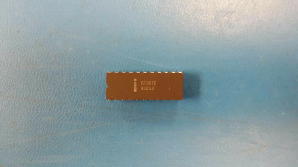 (1 PC) D2107C INTEL IC,DRAM,NON-MUXED ADDR,4KX1,MOS,DIP,22PIN,CERAMIC