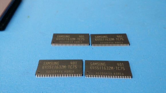 (2 PCS) K4S511632M-TC75 SAMSUNG Synchronous DRAM, 32MX16, 5.4ns, CMOS, TSOP2-54