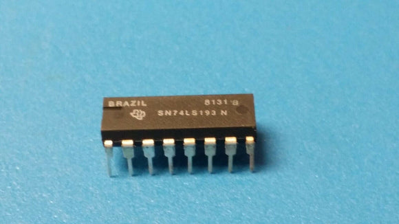 (10 PCS) SN74LS193N, DM74LS193N, TI/NSC, IC 4-BIT UP/DOWN COUNTER 16-DIP