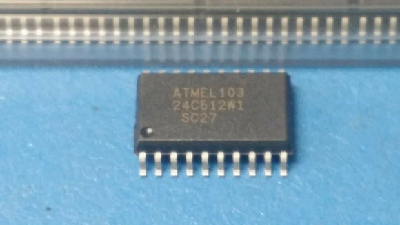 (10 PCS) AT24C512W1-10SC-2.7 ATMEL EEPROM, 64KX8, 2.7V, Serial, CMOS, SOIC-20